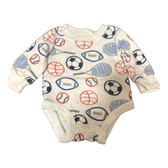 Carter's Other - Carter's Red and White Sports Print Bodysuit
